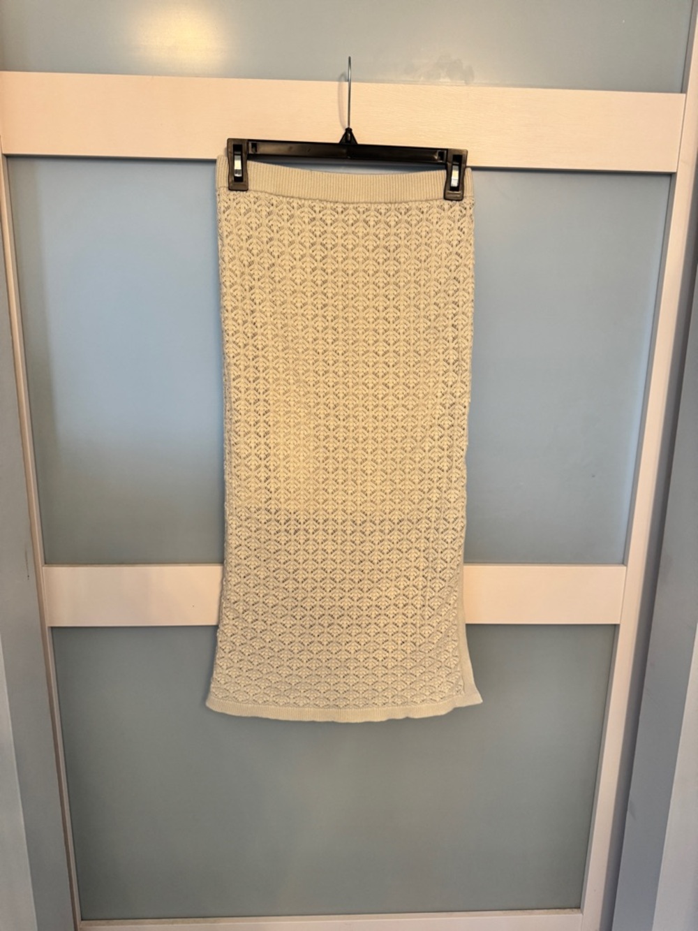 a new day Cream Knit Midi Skirt